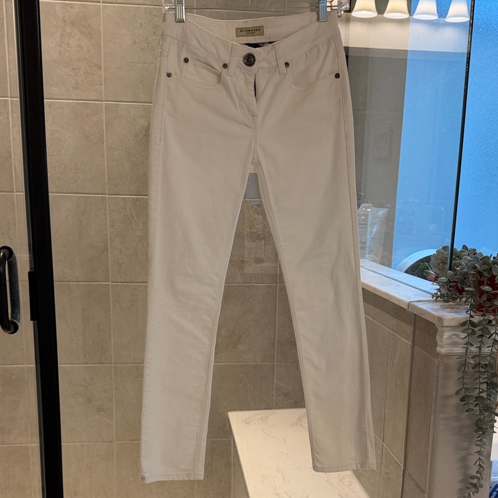 Burberry Cream Denim Pants